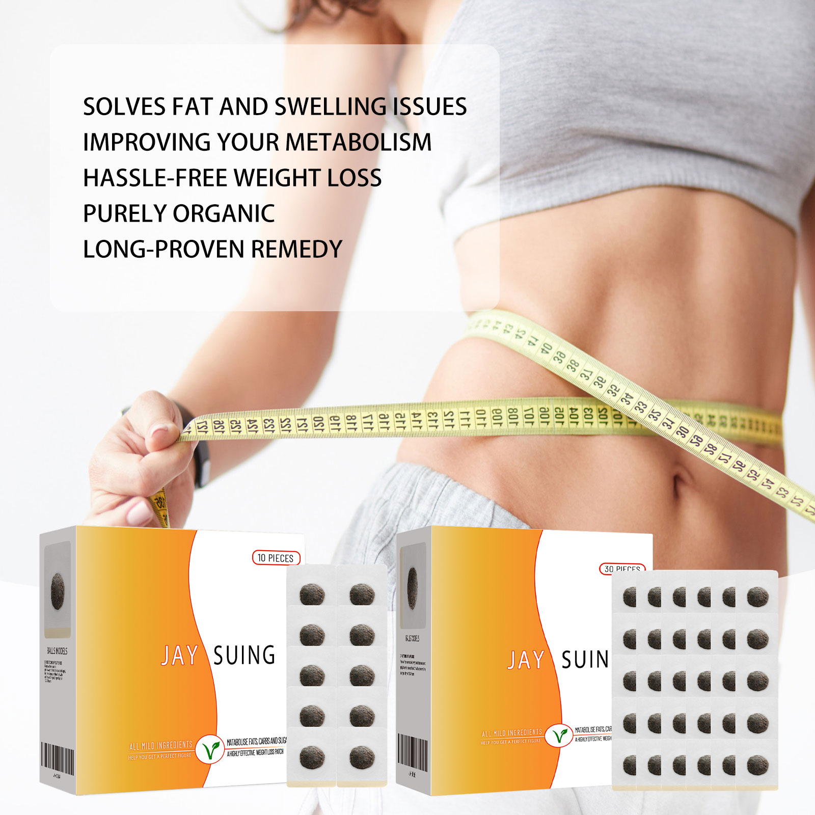 สมุนไพร Belly ปุ่ม Slimming Pa - Herbal Weight บทวิจารณ์และราคา